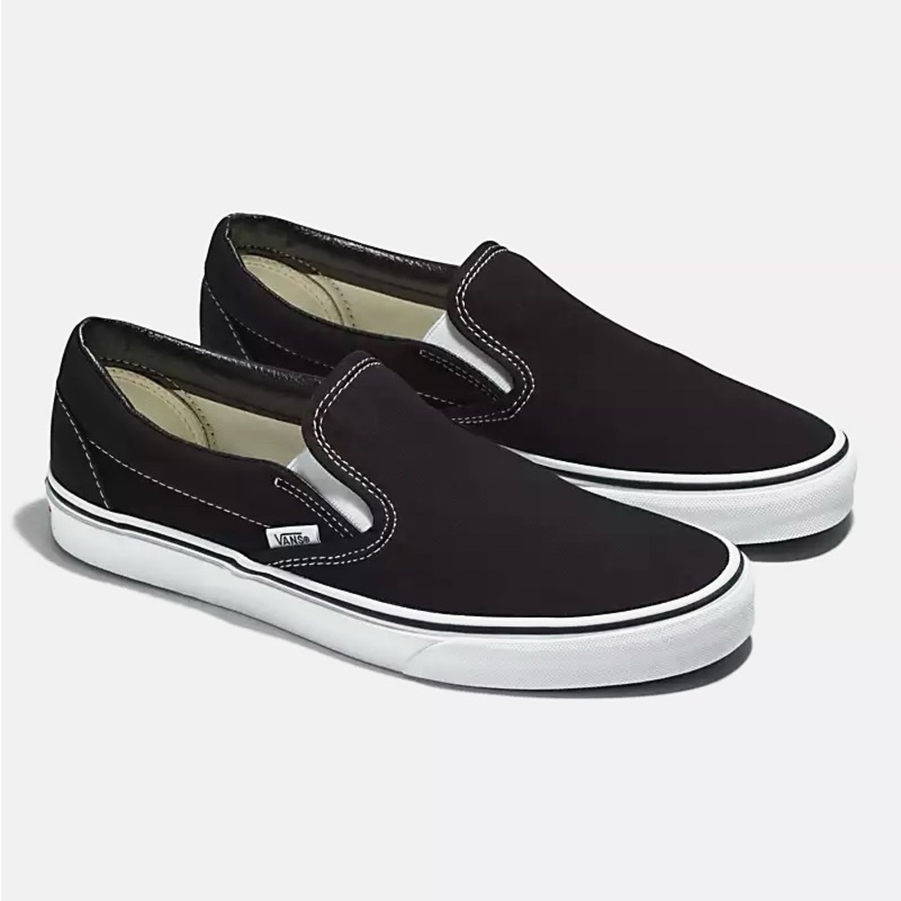 Classic slip on black vans.A great reliable shoe.Great condition and hardly used